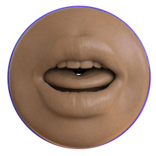 Мастурбатор-ротик з плаваючими кільцями Turbo Tech, темний Fleshlight Boost Blow Medium Dark Flesh