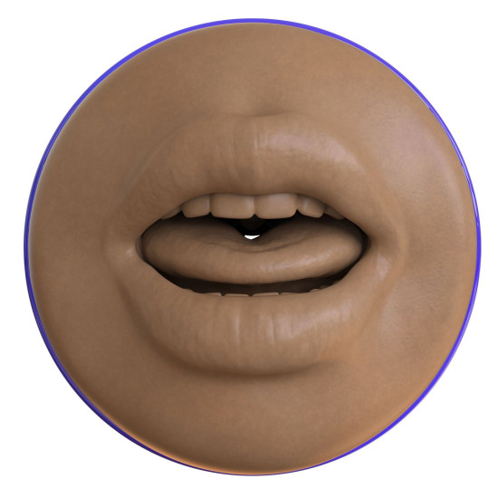 Мастурбатор-ротик з плаваючими кільцями Turbo Tech, темний Fleshlight Boost Blow Medium Dark Flesh