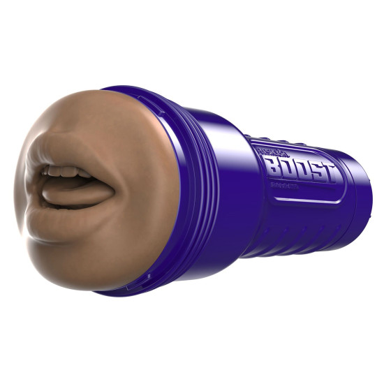 Мастурбатор-ротик з плаваючими кільцями Turbo Tech, темний Fleshlight Boost Blow Medium Dark Flesh