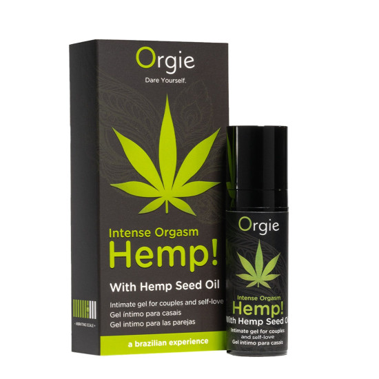 Вибрирующий гель для пар с эффектом холод-тепло Orgie Hemp! Intense Orgasm, 15 ml