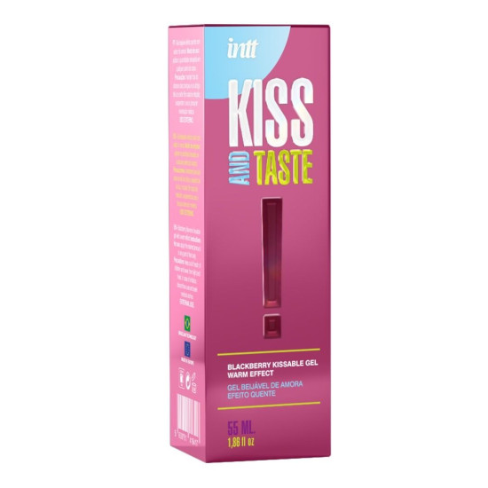 Масажний гель зі смаком ожини Intt Kiss And Taste!, 55 ml