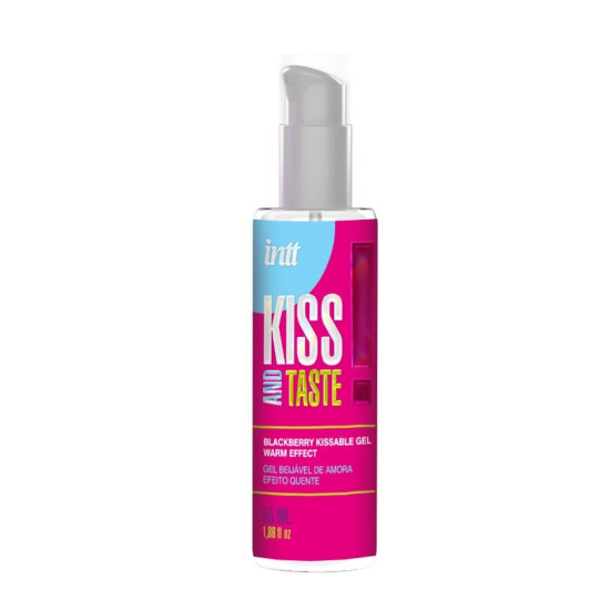 Масажний гель зі смаком ожини Intt Kiss And Taste!, 55 ml