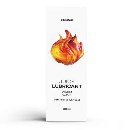 Лубрикант на водной основе, разогревающий Satisfyer Juicy Lubricant Warm Wave, 300 ml