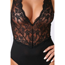 Сексуальне боді, чорне Passion Evalie Body Black, L