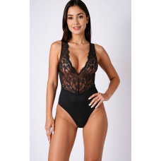 Сексуальне боді, чорне Passion Evalie Body Black, L