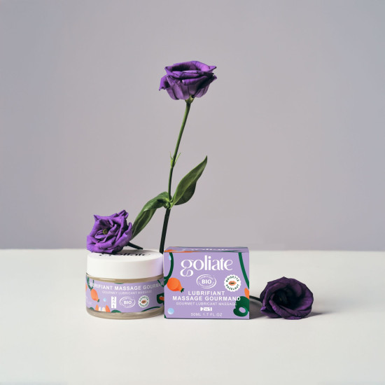 Массажное масло-лубрикант с ароматом и вкусом фундука Goliate Couple Gourmand Noisette, 50 ml