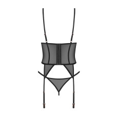 Корсет Obsessive Euridia Corset & Tanga, розмір XL/2XL