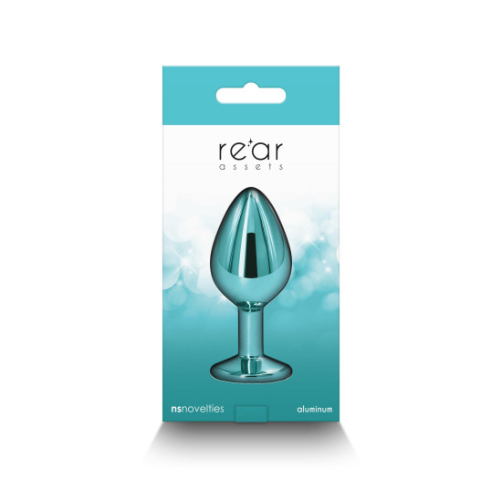 Анальная пробка, бирюзовая NS Novelties Rear Assets - Teal, M