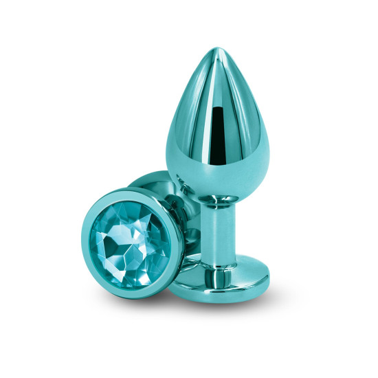 Анальная пробка, бирюзовая NS Novelties Rear Assets - Teal, M