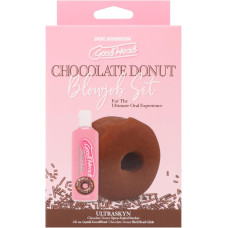 Набір для мінету, шоколадний пончик Doc Johnson GoodHead Chocolate Donut Blowjob Set