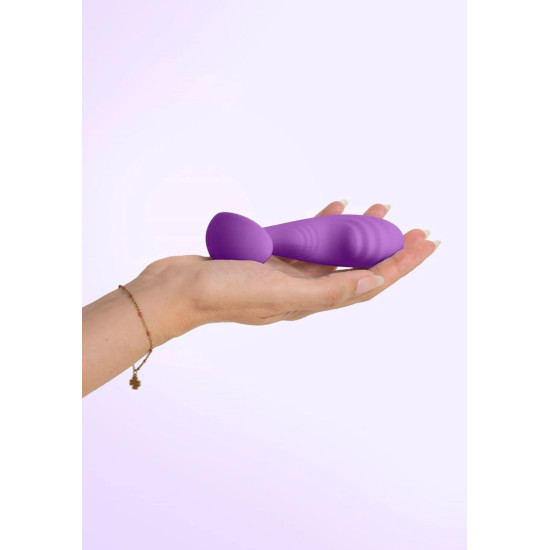 Вибромассажер простаты с рельефной головкой, 10 режимов, фиолетовый S Pleasures Premium Cozy Purple