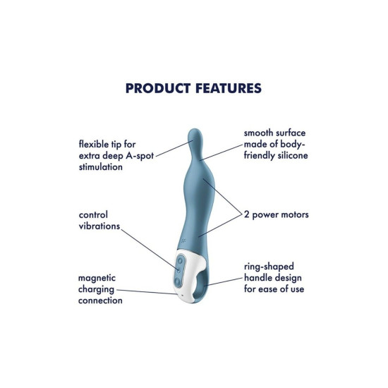 Вібратор, синій Satisfyer A-Mazing 1 Blue