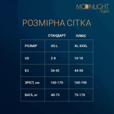 Moonlight Model 13 Black, XS-L - черное эротическое платье с длинным рукавом (мятая упаковка!!!)