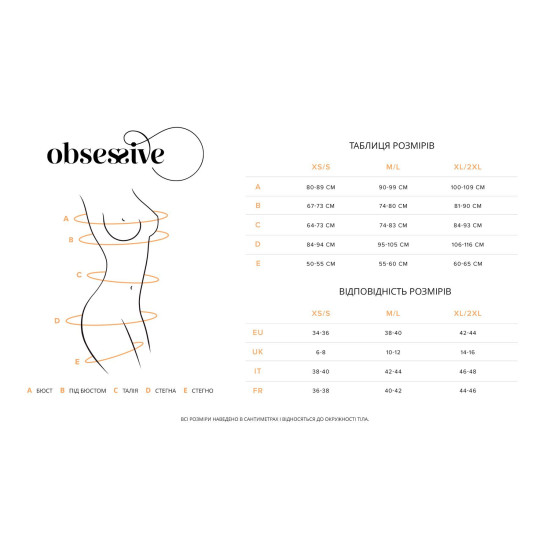Боді Obsessive Lobellis Teddy, M/L