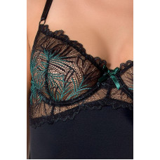 Боди черного цвета FLORIS BODY Passion Exclusive Black, L/XL