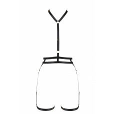 Портупея-стрепи з подвійним ременем, чорна DENIRA Black, L/XL