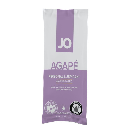Пробник інтимної змазки без гліцерину на водній основі JO AGAPE ORIGINAL, 10 ml