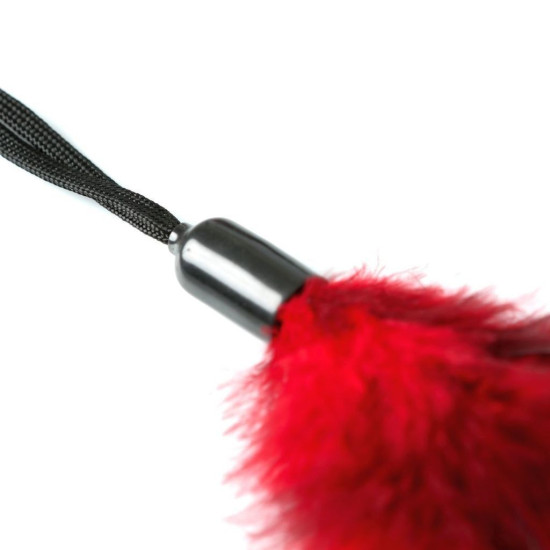 Метелочка-щекоталка, красная, на веревочной петле Sportsheets Pleasure Feather Red