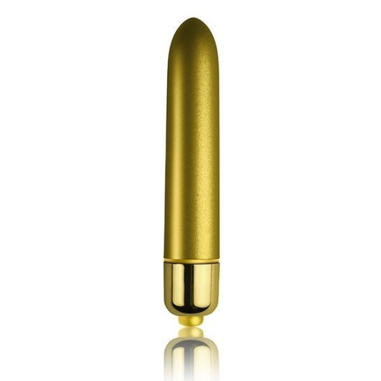 Вибропуля матовая с бархатным покрытием Rocks Off RO-90mm Touch of Velvet Sunflower Summer