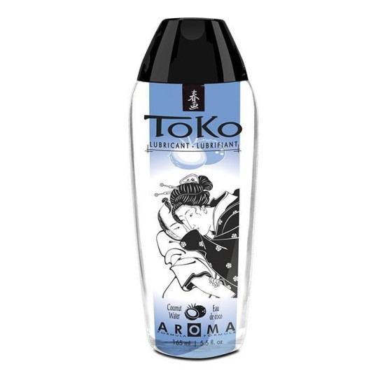 Shunga Toko AROMA Coconut Water, 165 ml - съедобный лубрикант без сахара с кокосовым вкусом на водной основе