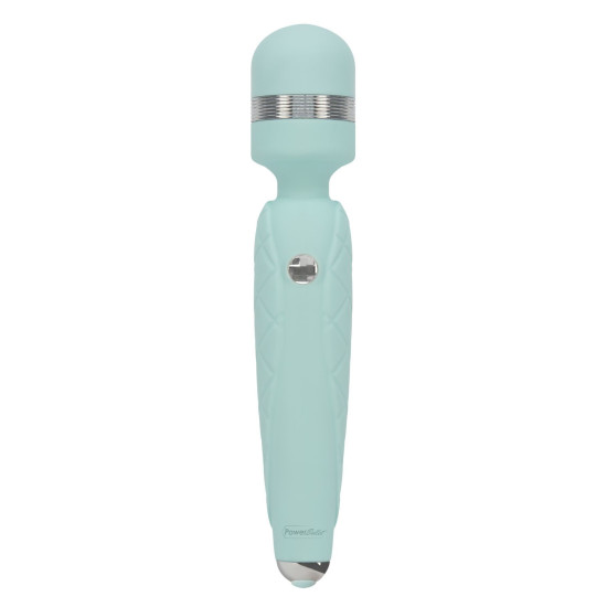 Розкішний вібромасажер у формі мікрофона з кристалом Swarovski, бірюзовий Pillow Talk Cheeky Teal
