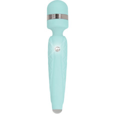 Розкішний вібромасажер у формі мікрофона з кристалом Swarovski, бірюзовий Pillow Talk Cheeky Teal