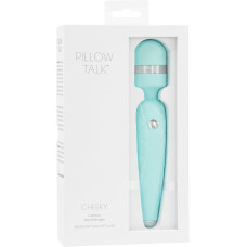 Розкішний вібромасажер у формі мікрофона з кристалом Swarovski, бірюзовий Pillow Talk Cheeky Teal