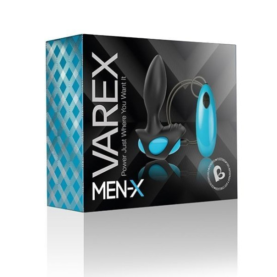 Анальна пробка з вібрацією, довжина 7,5 см, діаметр 3 см Rocks Off Men-X Varex