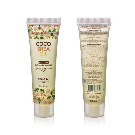 Органічна кокосова олія Каріте Ши для тіла Exsens Coco Shea Oil, 100 ml