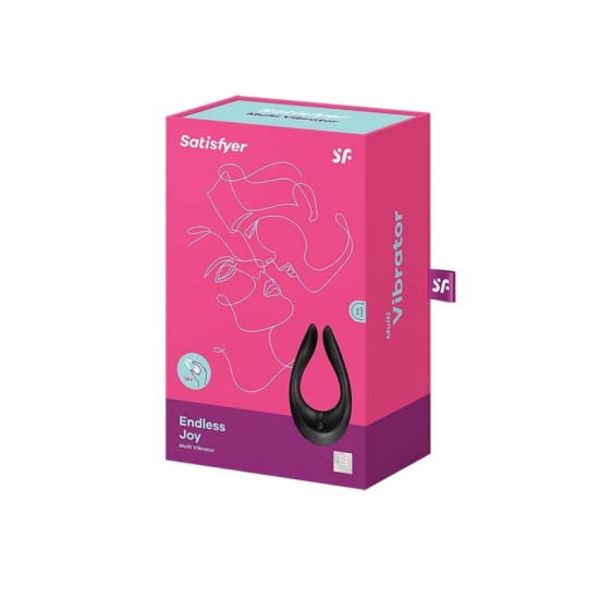 Вибратор для пар с 3 моторами, многофункциональный, черный Satisfyer Endless Joy Black