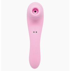 Вибратор и вакуумный клиторальный стимулятор 2 в 1, розовый Alive Midnight Quiver Pink