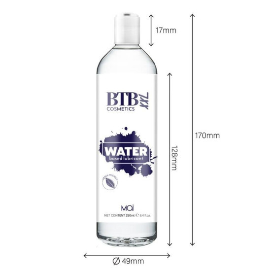 Інтимна змазка без запаху на водній основі BTB, 250 ml