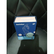 Вакуумный клиторальный стимулятор с вибрацией, синий Satisfyer Sugar Rush Blue (мятая упаковка)