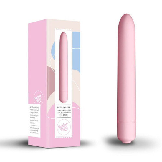 Мини-вибратор с 10 уровнями интенсивности, розовый SugarBoo Sugar Pink