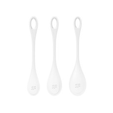 Набір йоні намистин, білий, діаметр 2-2,5-3 см, вага 22-46-74 г Satisfyer Yoni Power 1 White