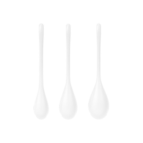 Набор йони бусин, белый, диаметр 2-2,5-3 см, вес 22-46-74 г Satisfyer Yoni Power 1 White