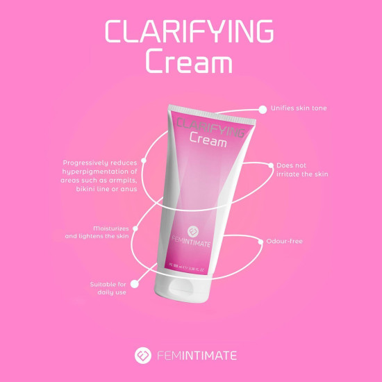 Крем для осветления кожи и отбеливания интимных зон и бикини Femintimate Clarifying Cream, 100 ml