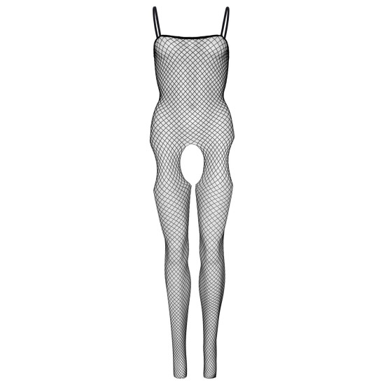 Бодістокінг із великої сітки з відкритим доступом, чорний Leg Avenue Suspender Bodystocking Black, One Size