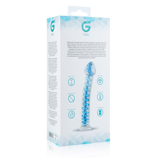 Скляне ділдо для точки G і простати Gildo Glass Dildo No. 4