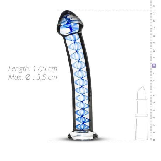 Скляне ділдо для точки G і простати Gildo Glass Dildo No. 4