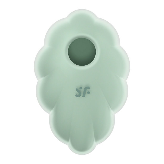 Вакуумный стимулятор с вибрацией, мятный Satisfyer Cloud Dancer Mint