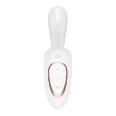 Вагінально-кліторальний вібратор, 2 мотори, білий Satisfyer G for Goddess 1 White