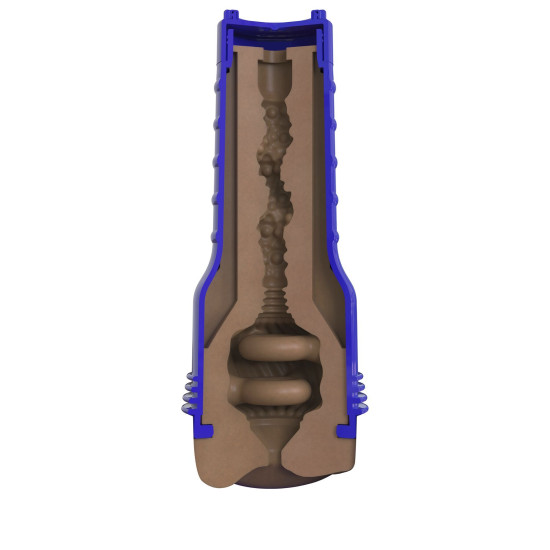 Мастурбатор-попка з плаваючими кільцями Turbo Tech, темний Fleshlight Boost Blast Female Medium Dark Flesh