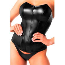 Корсет, черный Noir Handmade F334 Powerwetlook Corset, 4XL