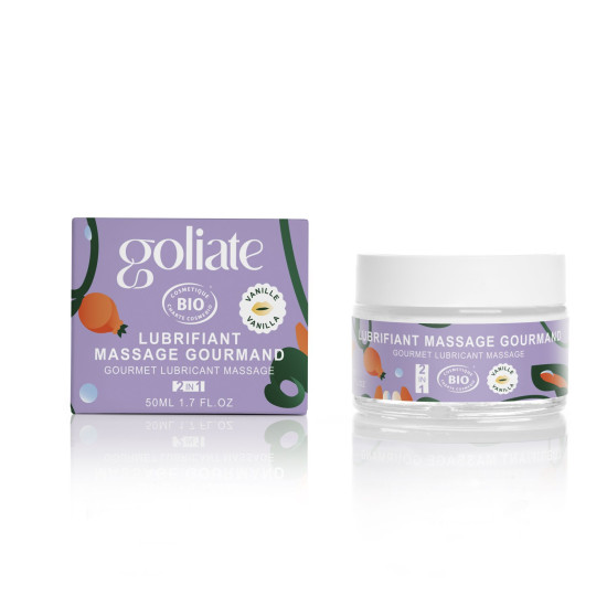 Массажное масло-лубрикант с ароматом и вкусом ванили Goliate Couple Gourmand Vanille, 50 ml