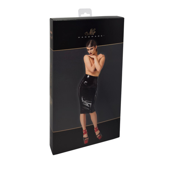 Юбка-карандаш из ПВХ Noir Handmade F378 Dominae Column PVC pencil skirt, XS