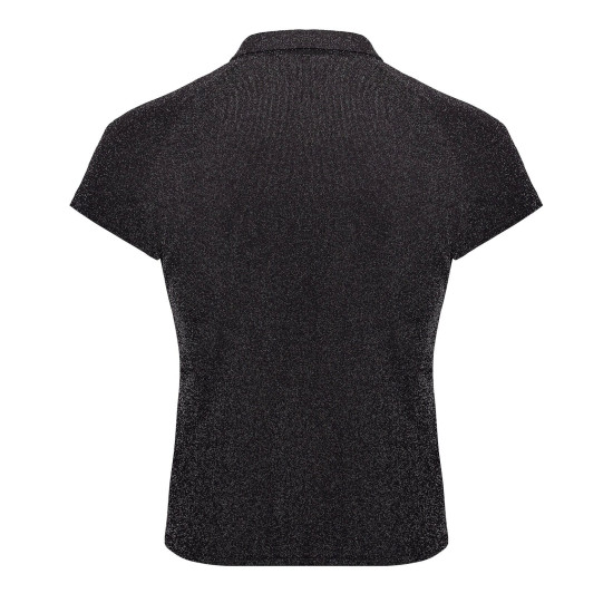 Мужское поло с полупрозрачными вставками Noir Handmade H082 Onyx veil polo, M