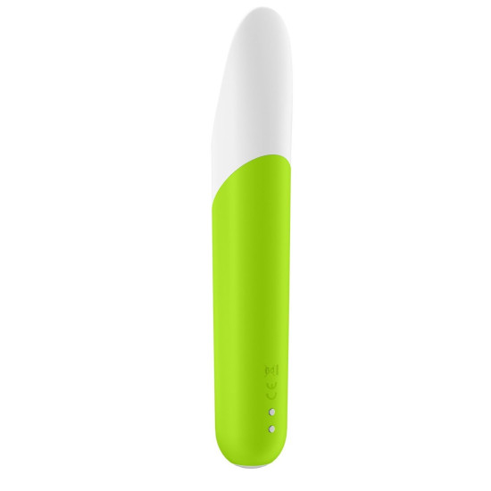 Мінівібратор з гнучким язичком, зелений Satisfyer Ultra Power Bullet 7 Green