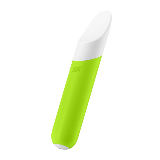 Мінівібратор з гнучким язичком, зелений Satisfyer Ultra Power Bullet 7 Green
