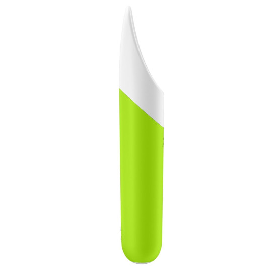 Мінівібратор з гнучким язичком, зелений Satisfyer Ultra Power Bullet 7 Green